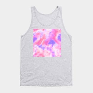 Vibrant Pink and Purple Tie-Dye Tank Top